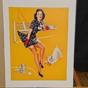 Vintage Style Pin-Up Art Print